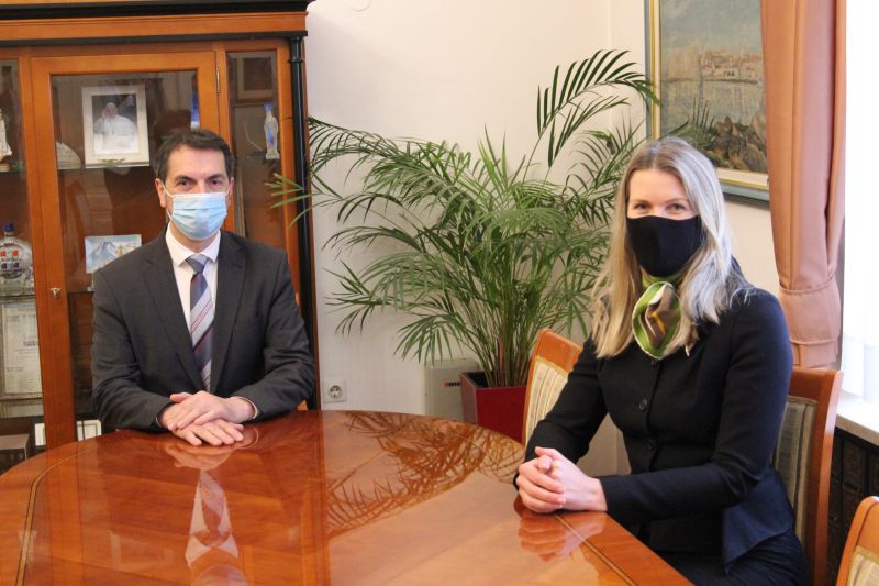 Predsjednik Federacije BiH Marinko Čavara primio u posjet veleposlanicu Kraljevine Švedske u BiH Johannu Stromquist