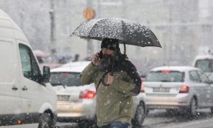 FHMZBiH: Jutros u BiH oblačno vrijeme, u većem dijelu sa susnježicom i snijegom