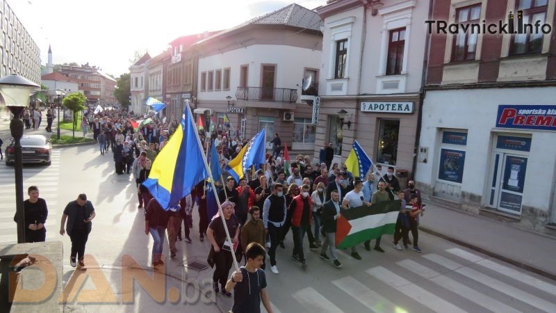 Travnik mirnom protestnom šetnjom iskazao podršku narodu Palestine