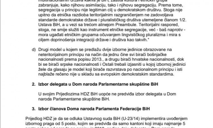 Izetbegović pisao Čoviću: SDA neće pregovarati samo sa HDZ-om, traži uključivanje svih parlamentarnih stranaka