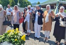 Delegacija Organizacije 'Žene SDA BiH' i Sebija Izetbegović jučer u posjeti Srebrenici