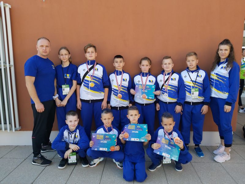 Karate klub "Mladost" Vitez sa Balkanskog prvenstva donosi 6 medalja