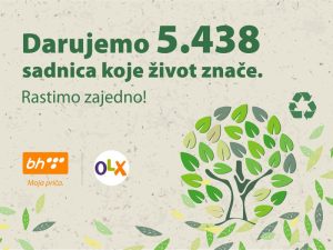 Zajednička akcija pošumljavanja OLX.ba i BH Telecoma – 5438 sadnica za život