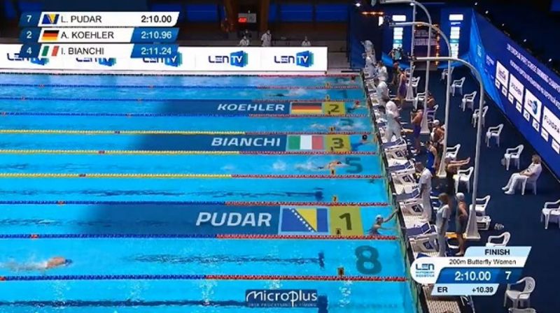 Sjajna Lana Pudar u polufinalu Evropskog prvenstva u plivanju