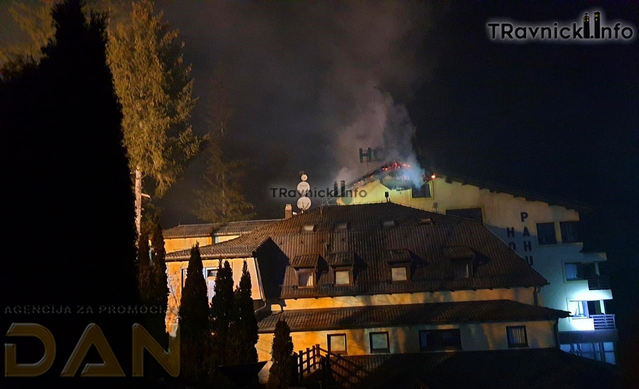Hotel Pahuljica zahvalio svima uključenim u gašenje sinoćnjeg požara