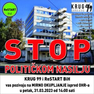 DANAS ISPRED OHR-a U 14 SATI: Protesti građana, aktivista, političara