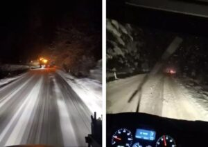 Snijeg napravio saobraćajni kolaps prema Romaniji