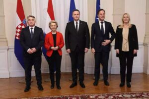 Komšić, Bećirović i Cvijanović dočekali Von der Leyen i Ruttea