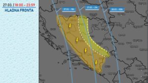 Prognoza vremena: Očekuje se naglo zahlađenje