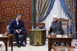 Denis Bećirović razgovarao s velikim imamom Al-Azhara Ahmed Mohamed El-Tayebom
