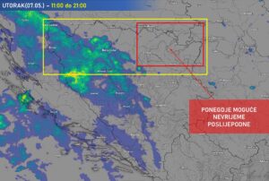 Dolaze nam lokalni pljuskovi sa grmljavinom