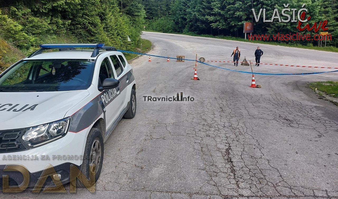 Od jutros potpuna obustava saobraćaja na putu prema Vlašiću