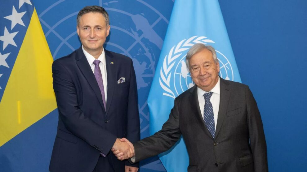 Bećirović sa Gutteresom: Pozvao ga da prisustvuje obilježavanju 30. godišnjice genocida u Srebrenici