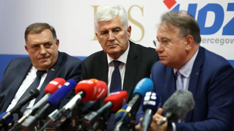 U Sarajevu sastanak državne koalicije: Čović akcentira Izborni zakon, a Dodik Ustavni sud BiH