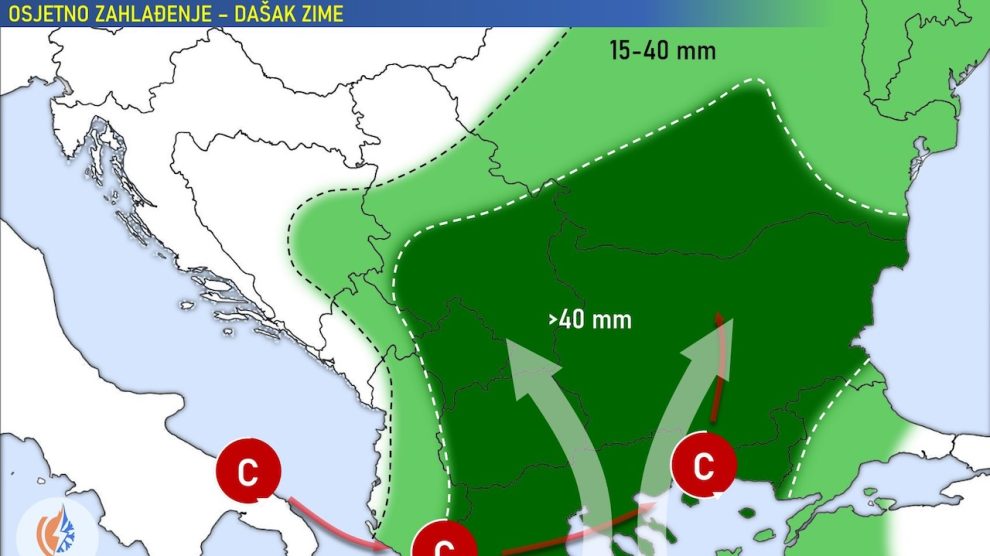 Prognoza vremena za naredne dane: Dolazi još hladnije vrijeme