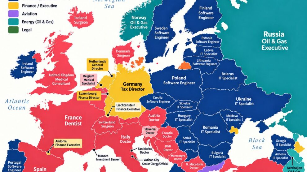 Ko ima najveće plate u Evropi? Ljekari dominiraju na Balkanu, IT stručnjaci na istoku kontinenta